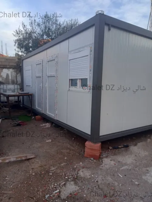 Chalet Cabine préfabriqués 3x6 fenêtres avec rideau
