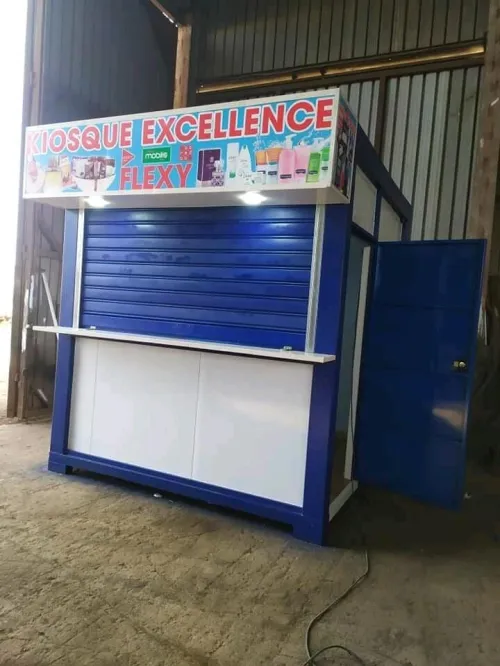 Kiosque commercial streetfood fast-food crêpes