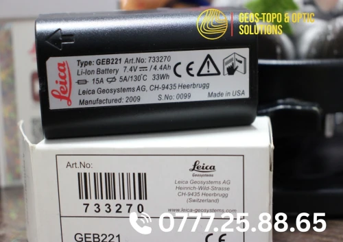 Batterie Leica GEB221 Originale / Neuve / 7.4V 4.4Ah