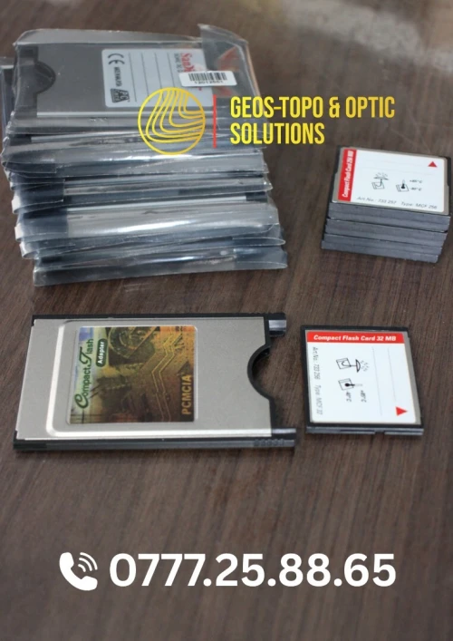 Cartes mémoire CompactFlash pour Leica TPS1200 et équipements topographiques