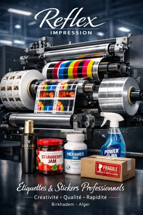 Impression Étiquettes   #Etiquettes Autocollantes #Etiquettes Adhesives #Etiquettes Rouleau #Etiquettes Flexo #Etiquettes Produits | #Imprimerie #Reflex ImpressionAlger