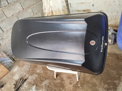 Porte bagage avec ses barres chromées