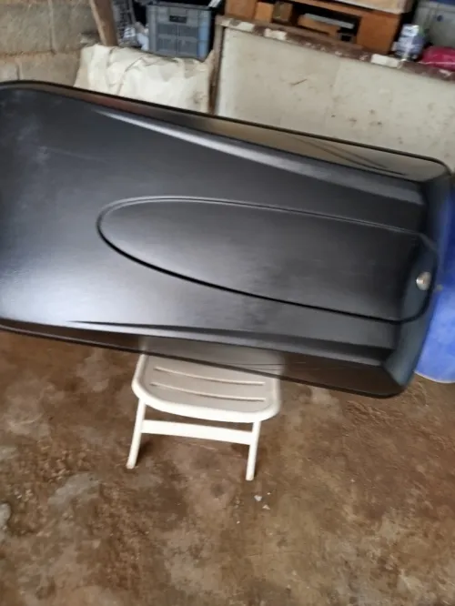 Porte bagage avec ses barres chromées