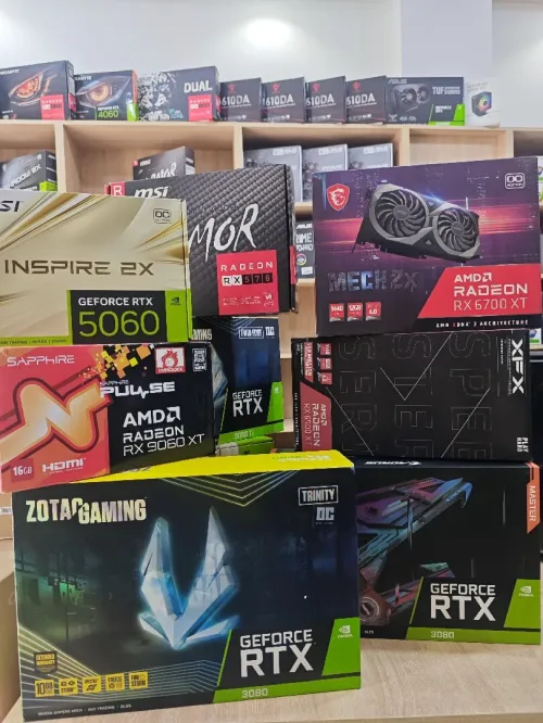 RTX 5060 / RX 6700XT / RTX 3080 / RX 6500XT / RTX 3060TI / RX 9060XT / RTX 3070TI / RX 570