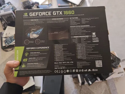 GTX 1660 6GB OC MSI VENTUS 2X  