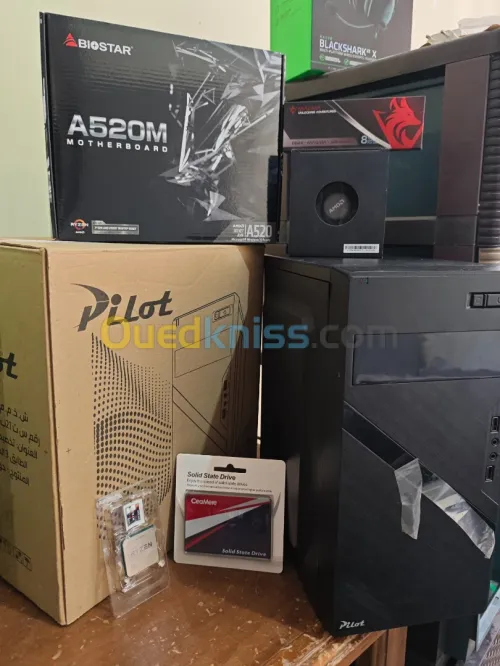 PC GAMER Ryzen 5 5600G NEW  كل القطع جديدة غير مستعملة مع الضمان مع توفر التوصيل لجميع الولايات 