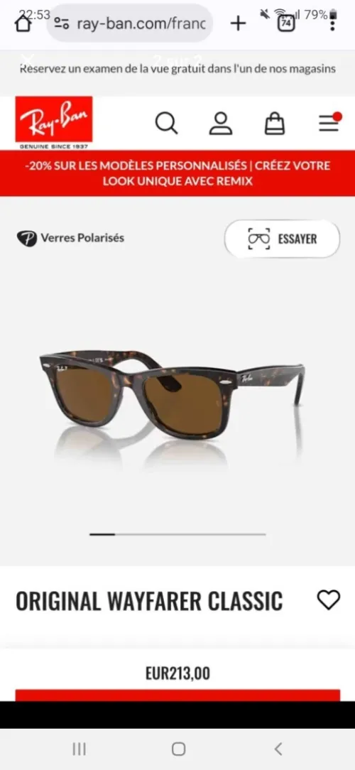 Ray-Ban wayfarer