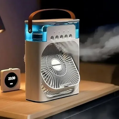 Mini Climatiseur Portable USB 600ML avec Brumisateur LED