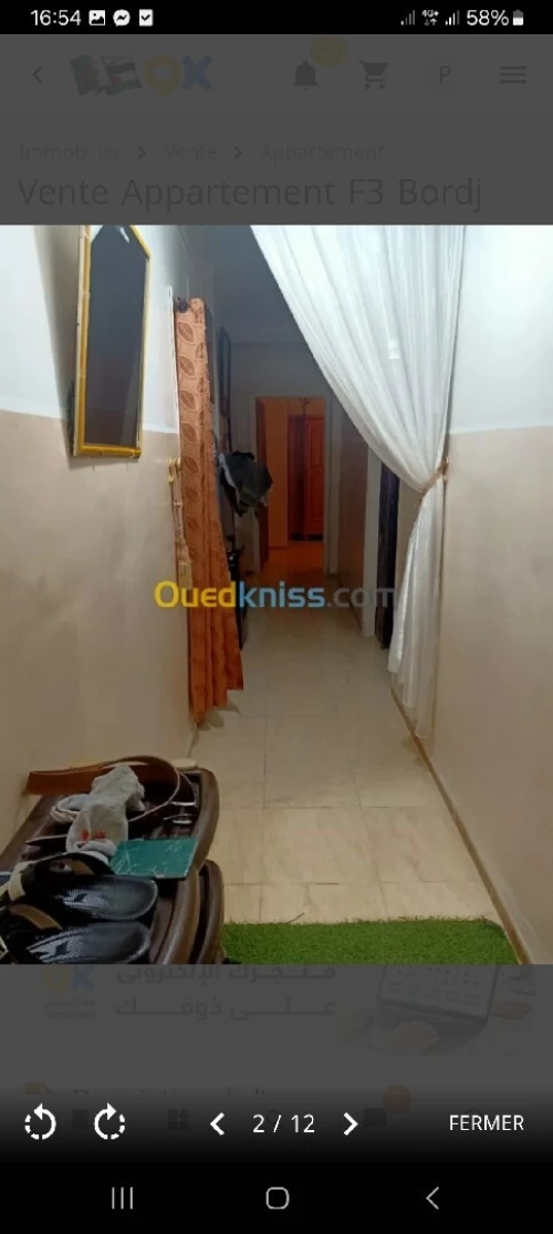Vente Appartement F3 Bordj Bou Arreridj Sidi embarek