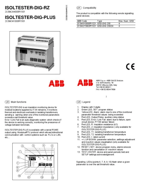 ABB  ISOLTESTER-DIG-RZ