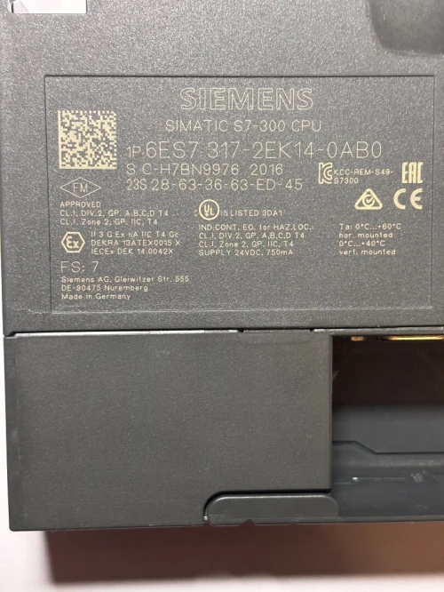 SIEMENS CPU 317-2 PN/DP