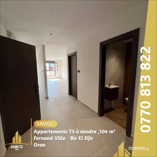 Vente Appartement F3 Oran Bir el djir