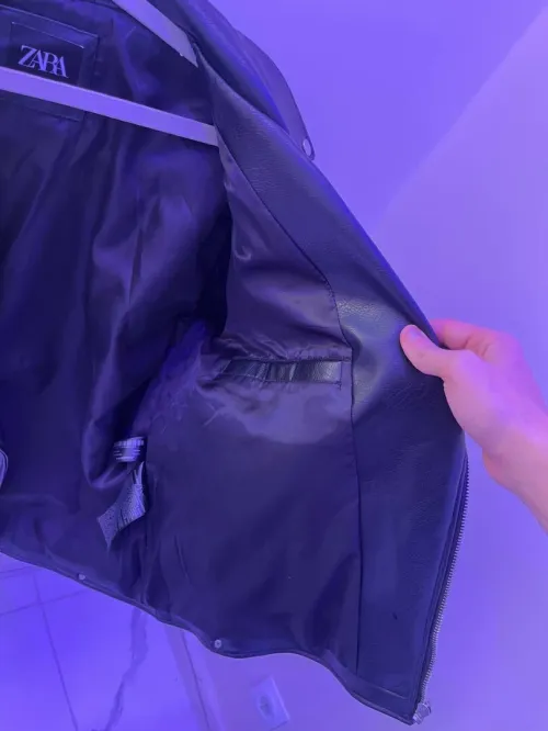 Veste cuir ZARA d'origine