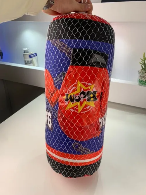 Ensemble de Boxe pour Enfants Sac de Frappe Suspendu avec Gants Jeu de 3 Pièces طقم كيس ملاكمة 3 قطع
