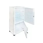 ARMOIRE MOITIÉ VITRÉE MOITIÉ TÔLE