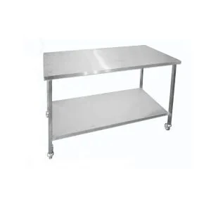 CHARIOT POUR BLOC EN INOX À 2 ÉTAGES