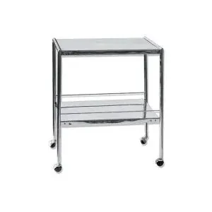 CHARIOT POUR BLOC EN INOX À 2 ÉTAGES