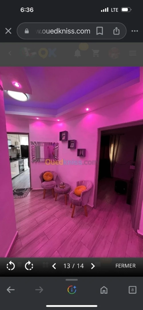 Location vacances Appartement F2 Oran Bir el djir