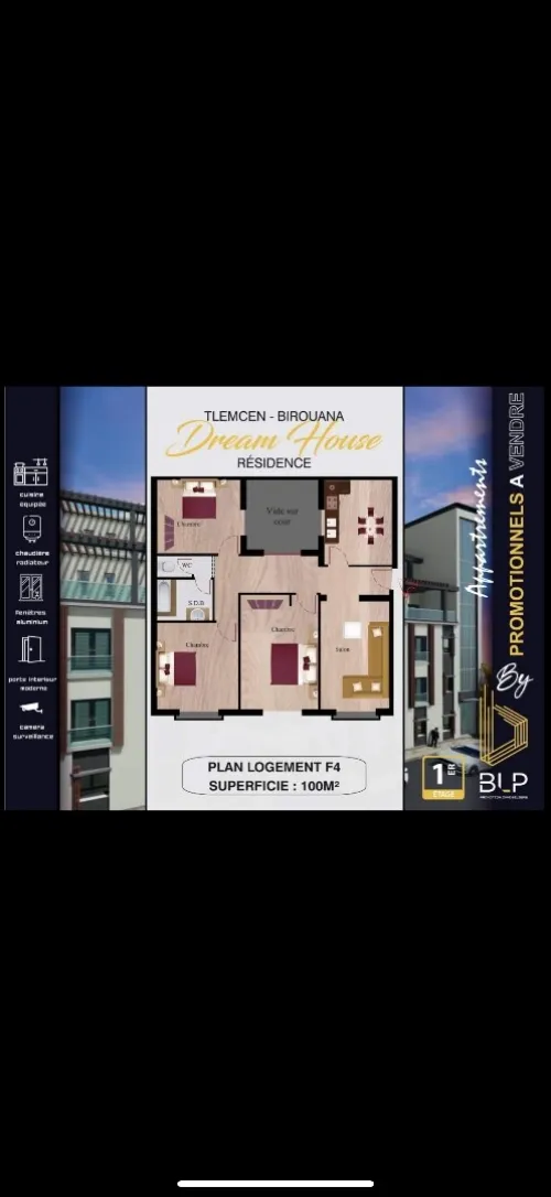 Vente Appartement F2 F3 F4 Tlemcen Tlemcen
