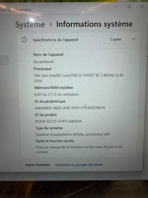 Hp Probook G8 i5 11th 15.6"