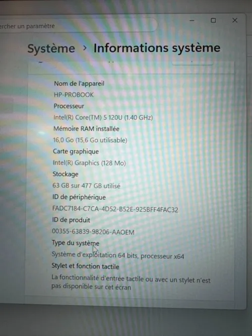 HP ProBook 4 G11 14" Ultra5-512-16 neuf