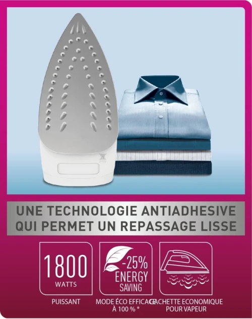 Calor Virtuo Fer à repasser vapeur, 1800 W