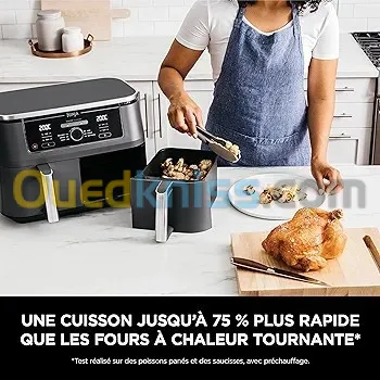Ninja Foodi MAX Dual Zone Air Fryer, 2 Tiroirs, 9,5L