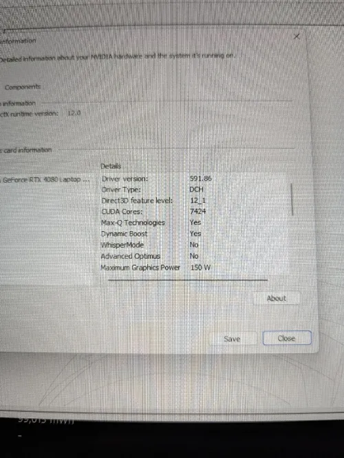 Laptop GIGABYTE AOERUS RTX 4080 12GB