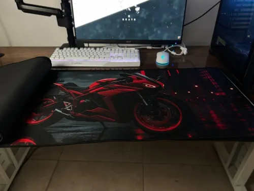 Tapis de Souris Gamer XXL 900x400x2mm  Grand Tapis de Bureau pour Clavier et Souris
