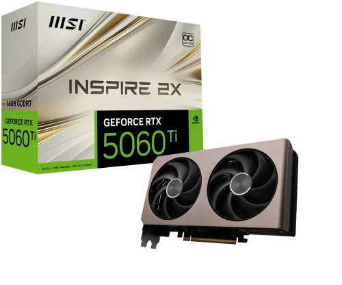 CARTE GRAPHIQUE MSI RTX 5060 8GB GDDR7 INSPIRE 2X