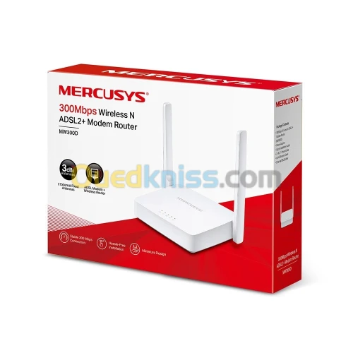 MODEM ROUTER MW300D MERCUSYS 300Mbps ADSL2+