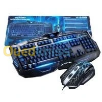 CLAVIER + SOURIS GAMER LED V100