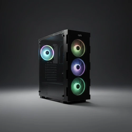 Boitier Gamer NOX QUANTUM full Black plus 4Pcs Fans RGB