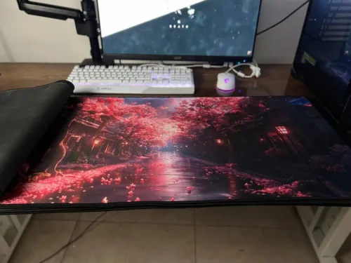 Tapis de Souris Gamer XXL 900x400x2mm  Grand Tapis de Bureau pour Clavier et Souris
