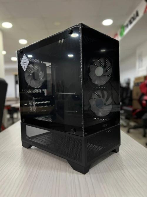 BOITIER GAMER NOX RAVEN FULL BLACK MATX plus 3Pcs Fans M52-12cm ARGB
