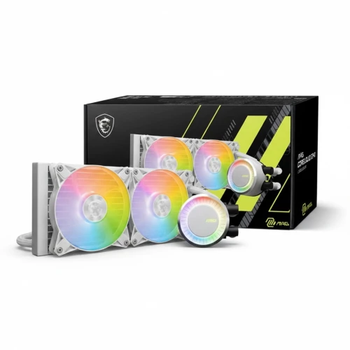 VENTILATEUR WATER COOLING MSI MAG CORELIQUID E240 WHITE
