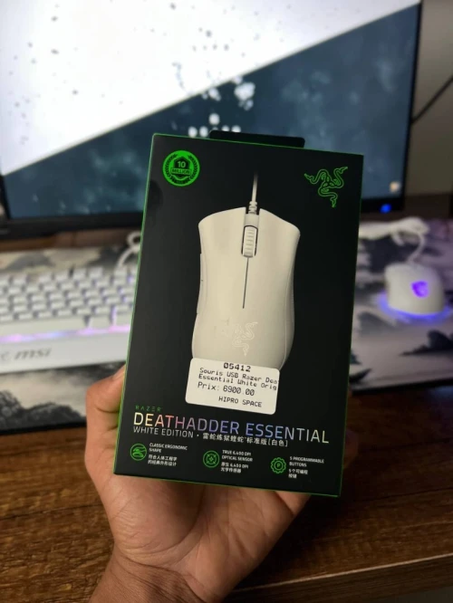 Souris USB Razer DeathAdder Essential White/black Original