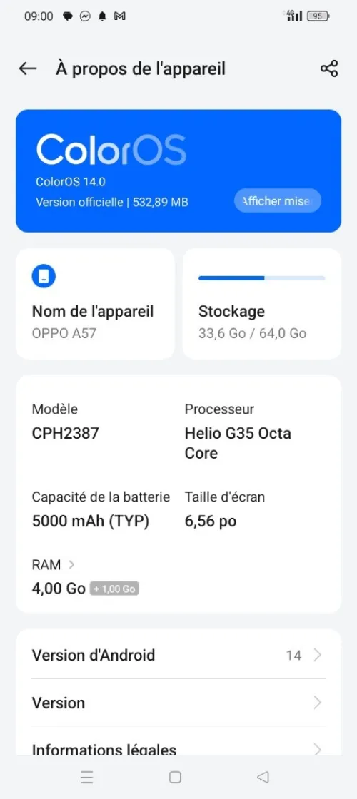 OPPO A57 