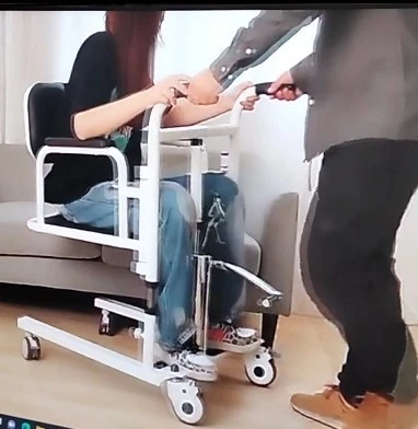 Fauteuil de transfert et de toilette et de douche avec roue 