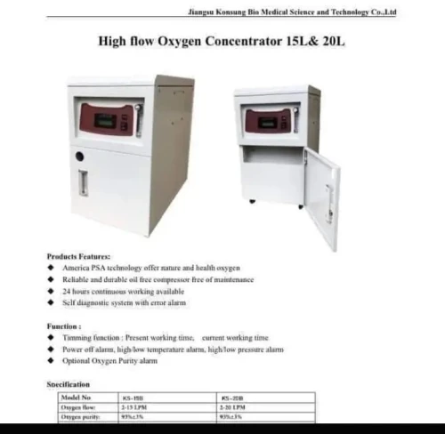 concentrateur oxyg 5l/10l avc aérosol en promo