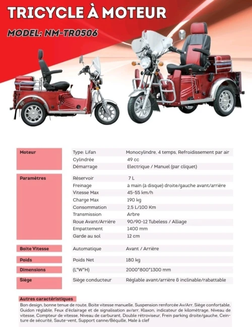 Fauteuil roulant électrique lit avec télécommande