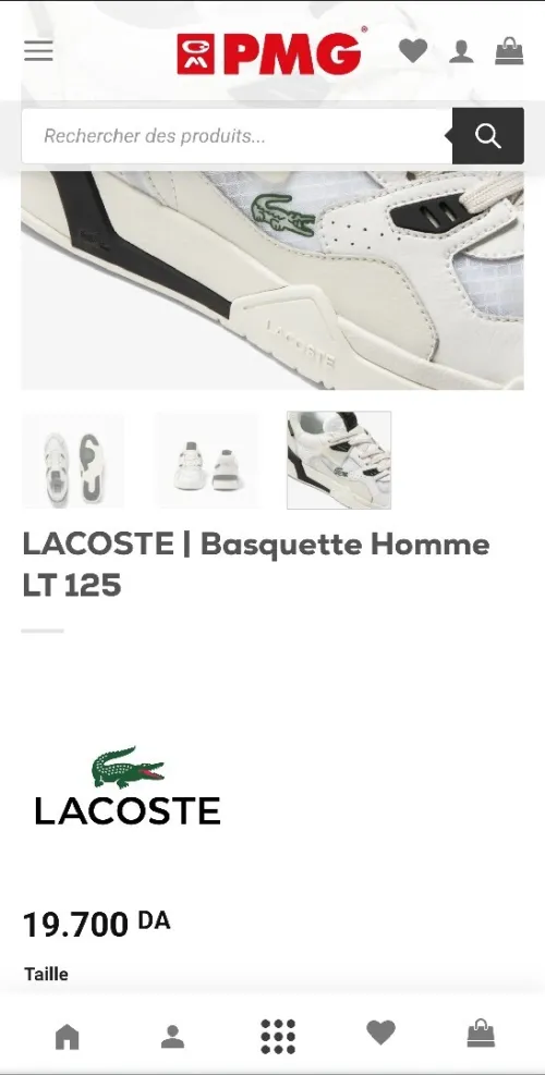 Basket lacoste 