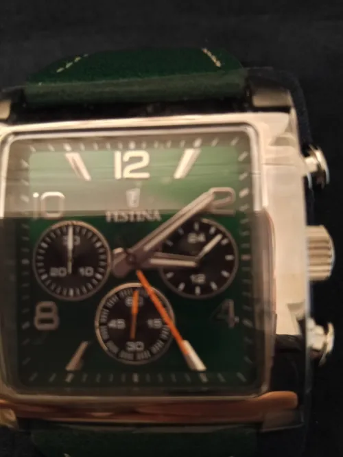 MONTRE FESTINA F20653/2 VERT BRACELET CUIR POUR  HOMME