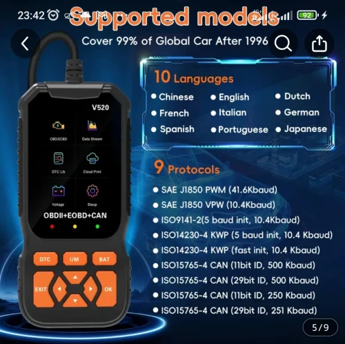 Scanner OBD2 V 520