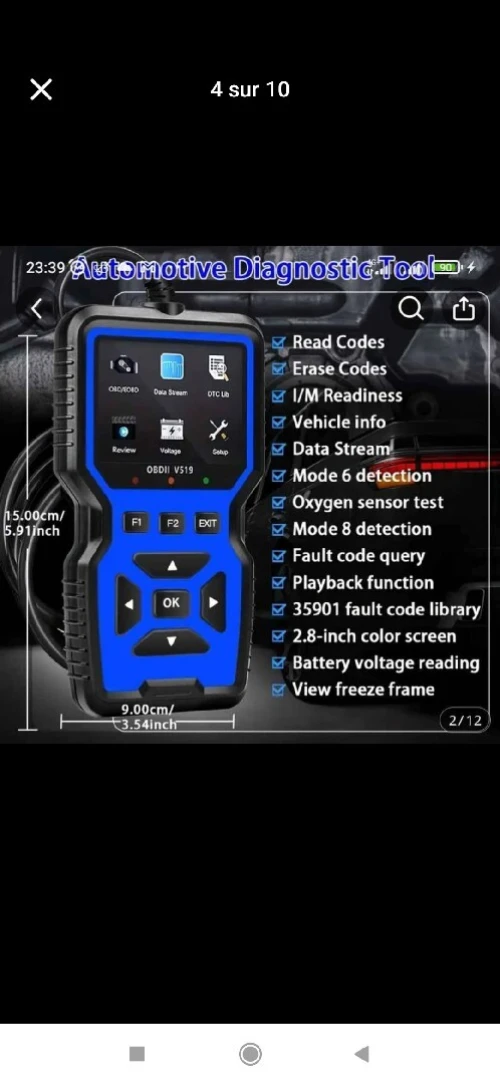 Scanner OBD2 V 5.19