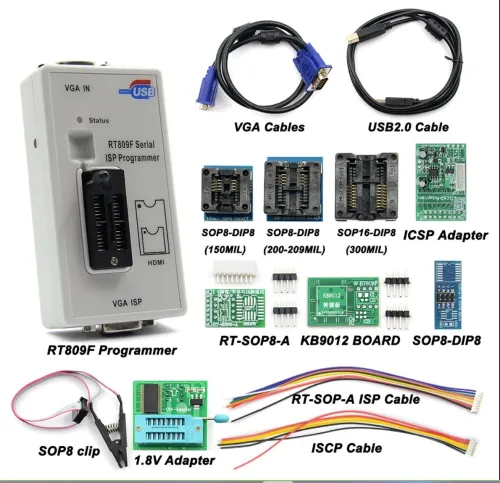 programmeur RT809F d'origine + 11 adap