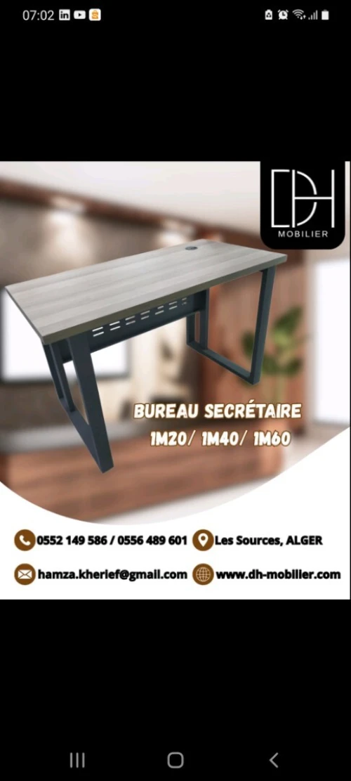 Bureau metalique 