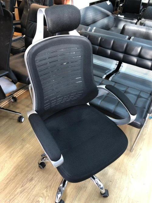 Chaise de Bureau Ergonomique avec Appui-Tête et Dossier Maille Respirante