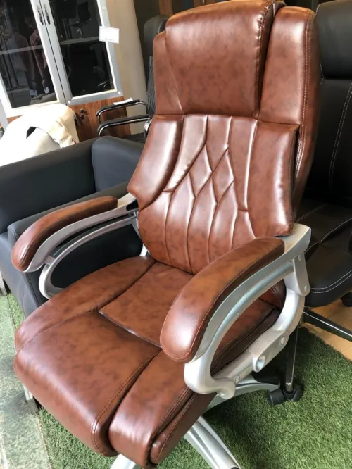 Fauteuil de Bureau en similCuir marron