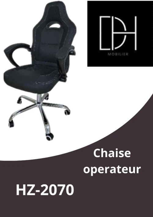 chaise opérateure black black